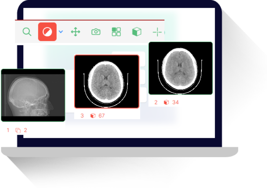 Infographic illustrating the MRI process flowchart using HUB Healthcare images, emphasizing DICOM compliance, free usage for medical professionals, care coordination, medical imaging, healthcare communication, and compliance management systems.