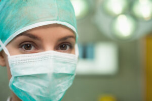 Clinical Worker with hat
