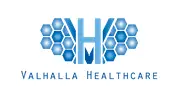 Logo of Valhalla Healthcare and HUB Healthcare, symbolizing the integration of AI-powered intake technology with care coordination and patient management.